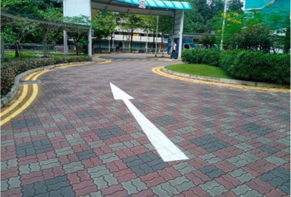 Repainted Road Lines @ Block 78A Lorong Limau